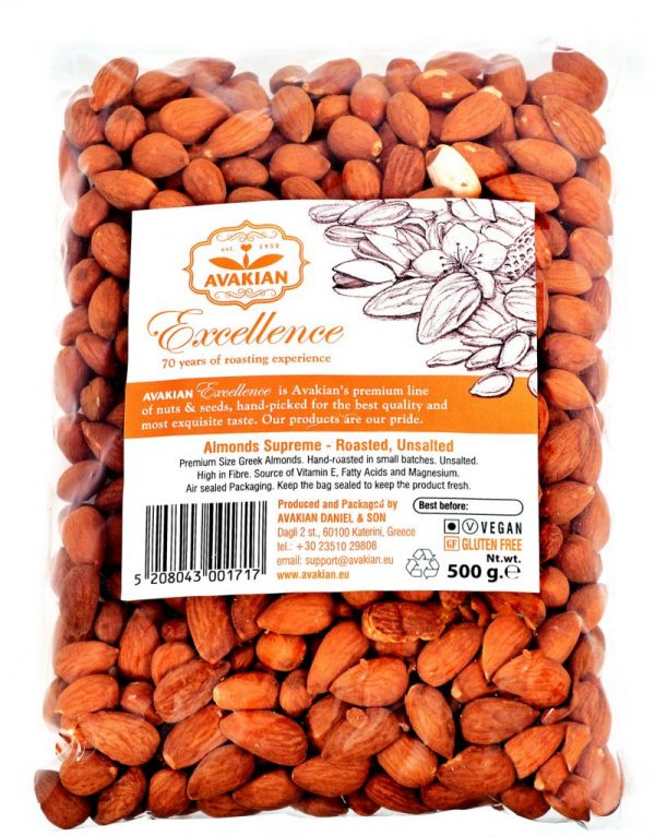almonds roasted unsalted